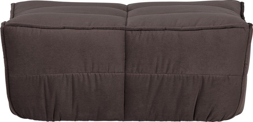 Hnědá čalouněná sametová podnožka Cluster – vtwonen vtwonen