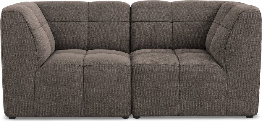 Hnědá pohovka z textilie bouclé 180 cm Aloha – Makamii Makamii