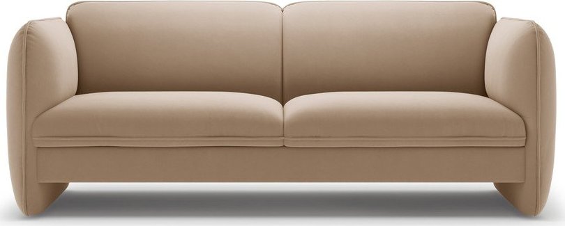 Hnědá sametová pohovka 204 cm Georgia – Micadoni Micadoni