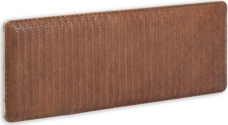Hnědé kožené čelo postele 163x60 cm Natesa – Kave Home Kave Home