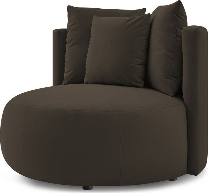 Hnědé sametové křeslo Cesar – Bobochic Paris Bobochic Paris