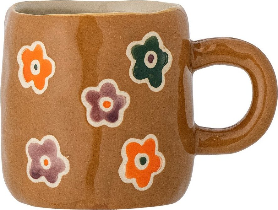 Hnědý dětský hrnek z kameniny 130 ml Addy – Bloomingville Mini Bloomingville Mini