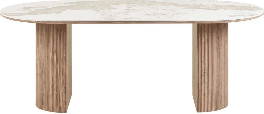 Jídelní stůl s deskou v dekoru mramoru 100x210 cm Athens – House Nordic House Nordic