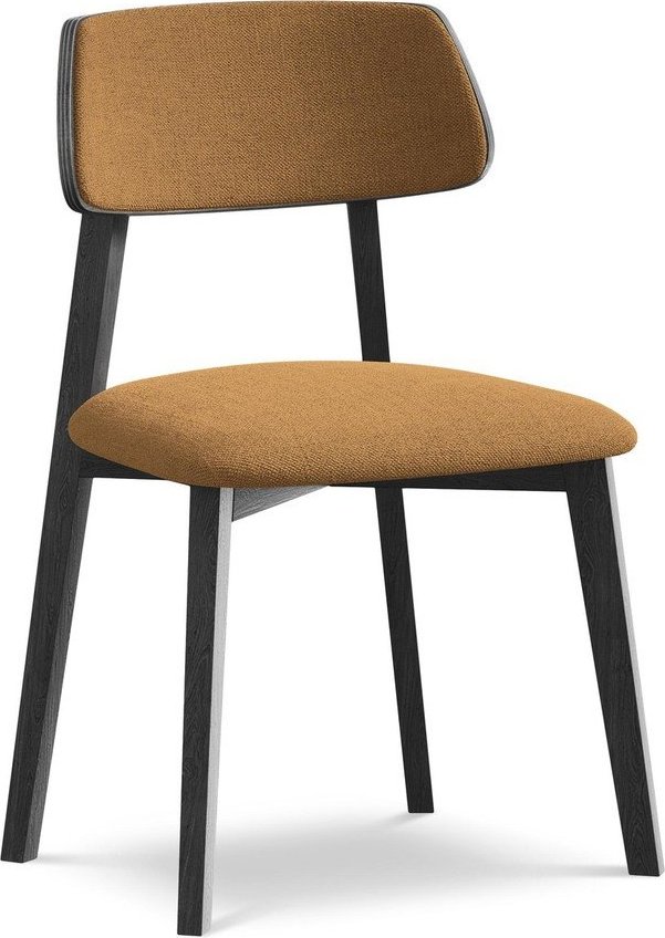 Jídelní židle z masivního dřeva v terakotové barvě Niu – Makamii Makamii