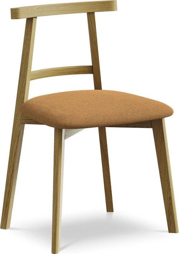 Jídelní židle z masivního dřeva v terakotové barvě Ohelo – Makamii Makamii