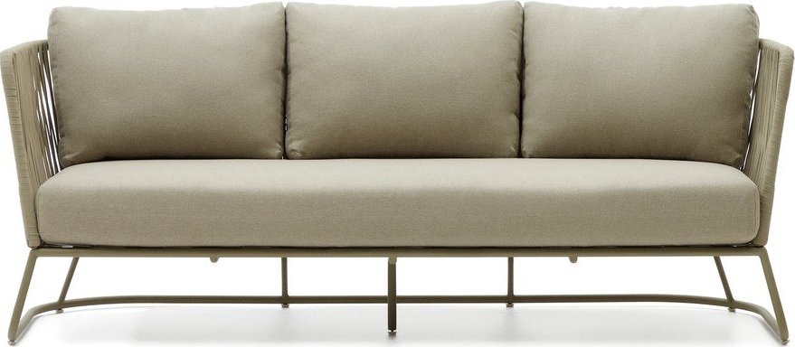 Khaki ocelová zahradní pohovka Saconca – Kave Home Kave Home