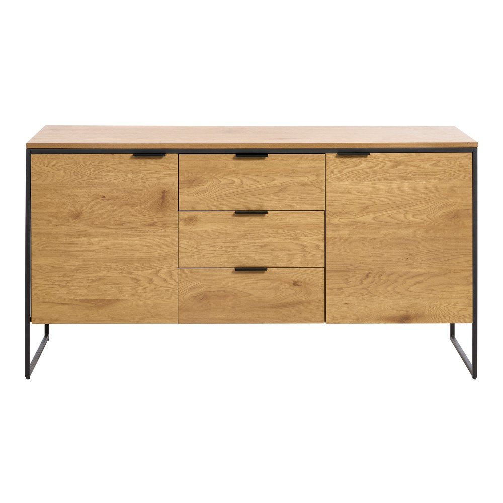 Komoda v dekoru dubu v přírodní barvě 155x81x45 cm Cesura – Unique Furniture Unique Furniture