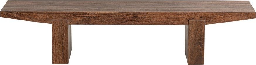 Konferenční stolek z masivu akácie v tmavě přírodní barvě 48x152 cm Eron – WOOOD WOOOD