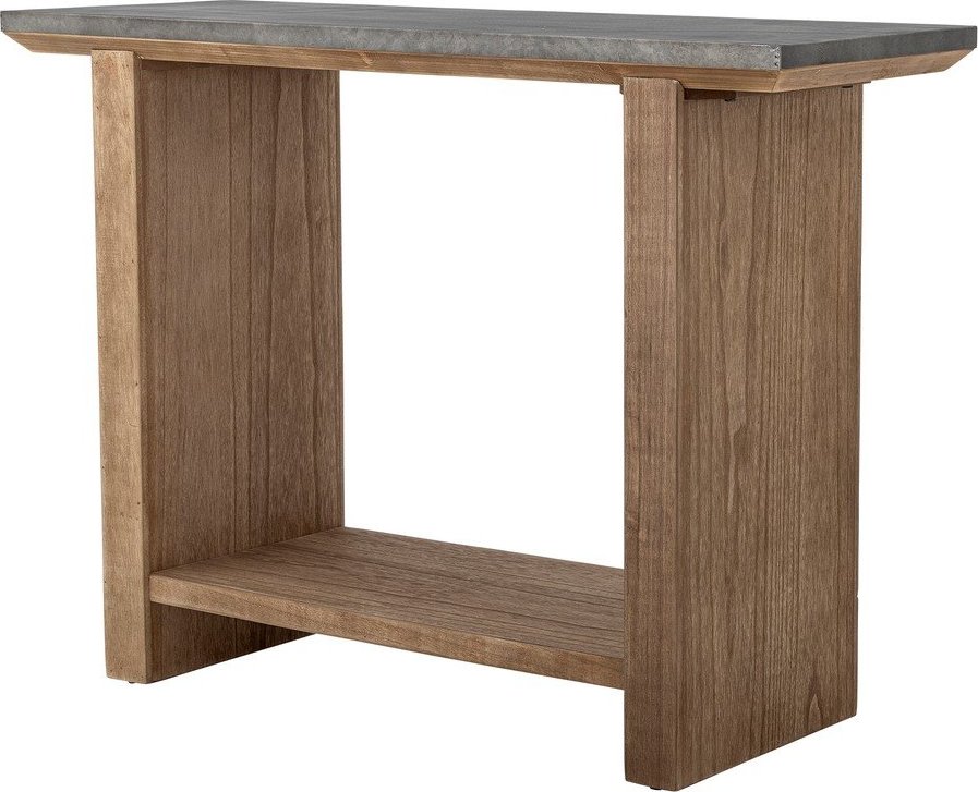 Konzolový stolek s kovovou deskou v přírodní barvě 40x110 cm Riva – Bloomingville Bloomingville