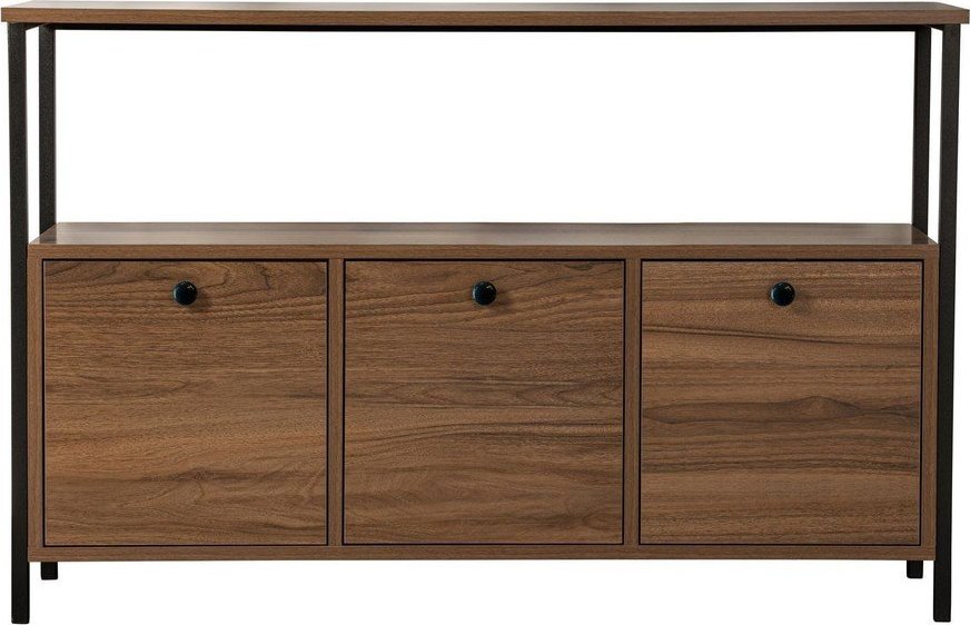 Konzolový stolek v dekoru ořechu v tmavě přírodní barvě 29