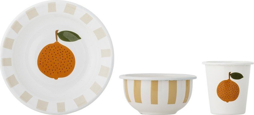 Kovová dětská jídelní sada 3 ks Agnes – Bloomingville Mini Bloomingville Mini