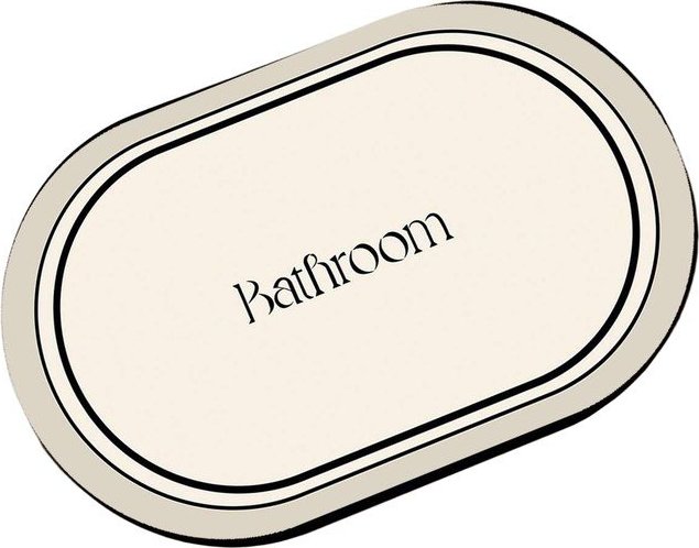 Krémová koupelnová předložka 60x100 cm Farbelle – Foutastic Foutastic