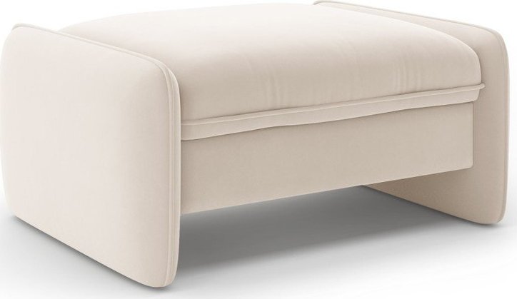 Krémová sametová podnožka Georgia – Micadoni Micadoni