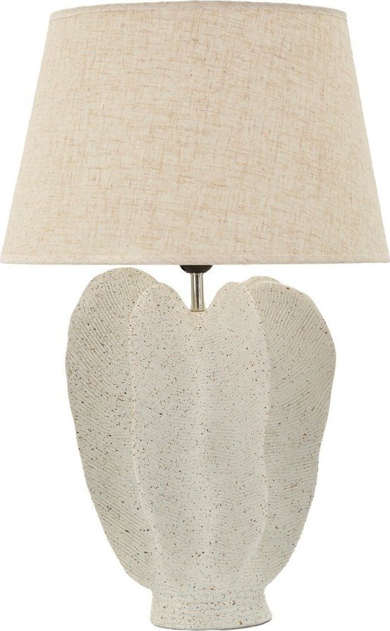 Krémová stolní lampa s textilním stínidlem (výška 63 cm) Ester – Mauro Ferretti Mauro Ferretti