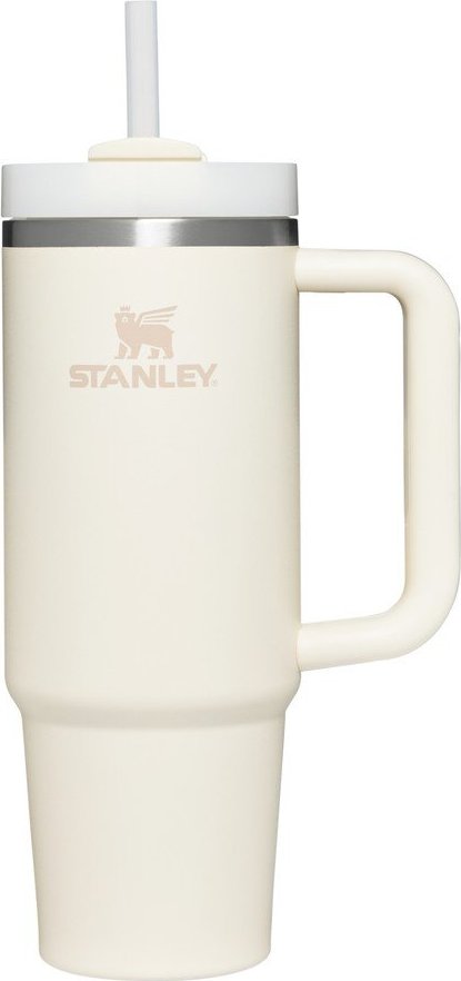 Krémová termoska s brčkem z nerezové oceli 890 ml Quencher H2.O FlowState™ Tumbler Cream 2.0 – Stanley Stanley