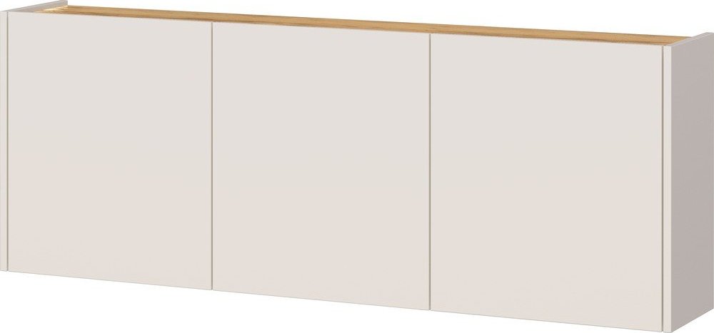 Krémová závěsná skříňka v dekoru dubu 138x52x25 cm Libbiano – Germania Germania
