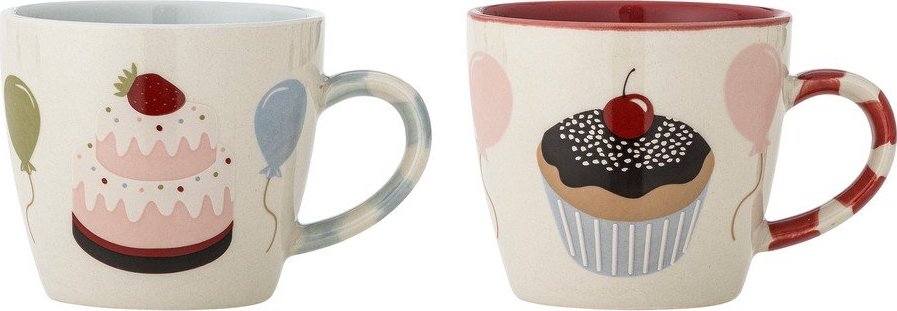 Krémové dětské hrnky v sadě 2 ks z kameniny 200 ml Darby – Bloomingville Mini Bloomingville Mini