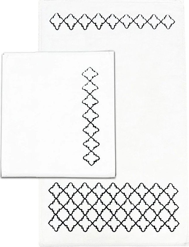 Krémové koupelnové předložky v sadě 2 ks 60x100 cm Luxury – Foutastic Foutastic