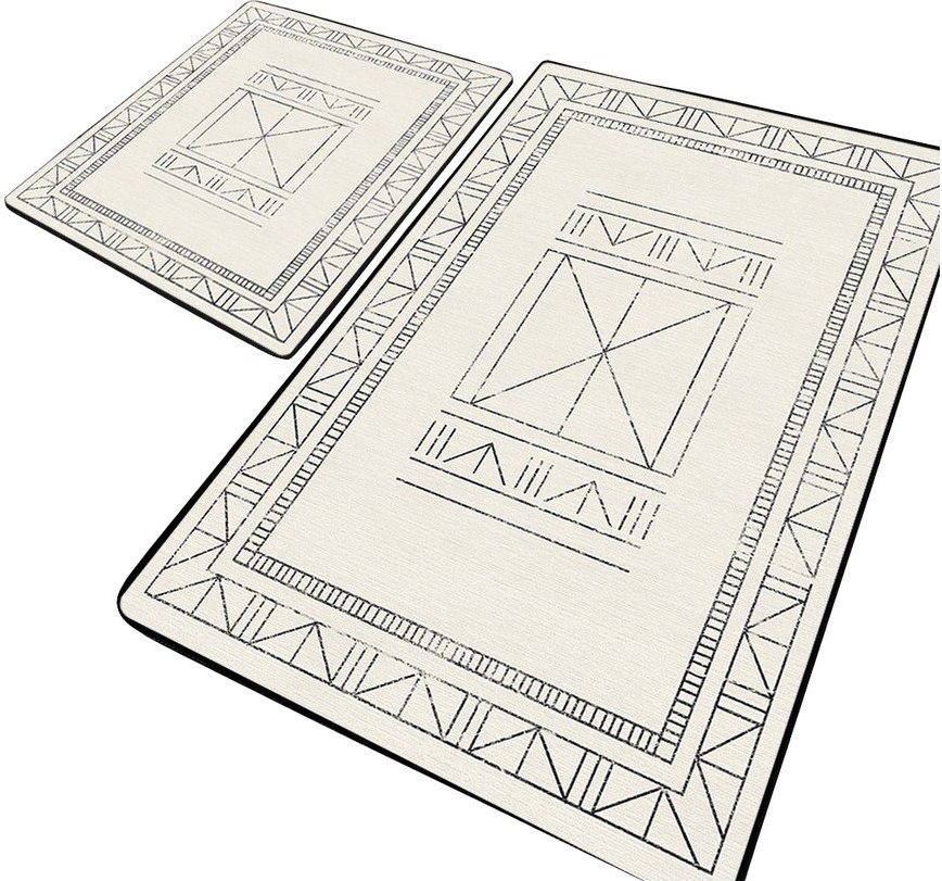 Krémové koupelnové předložky v sadě 2 ks 60x100 cm Touch – Foutastic Foutastic