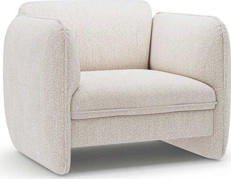 Krémové žinylkové křeslo Georgia – Micadoni Micadoni