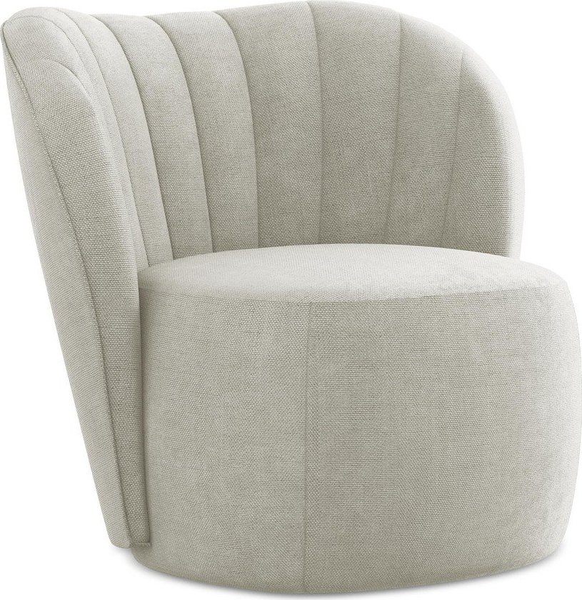 Krémové žinylkové křeslo Keloa – Makamii Makamii