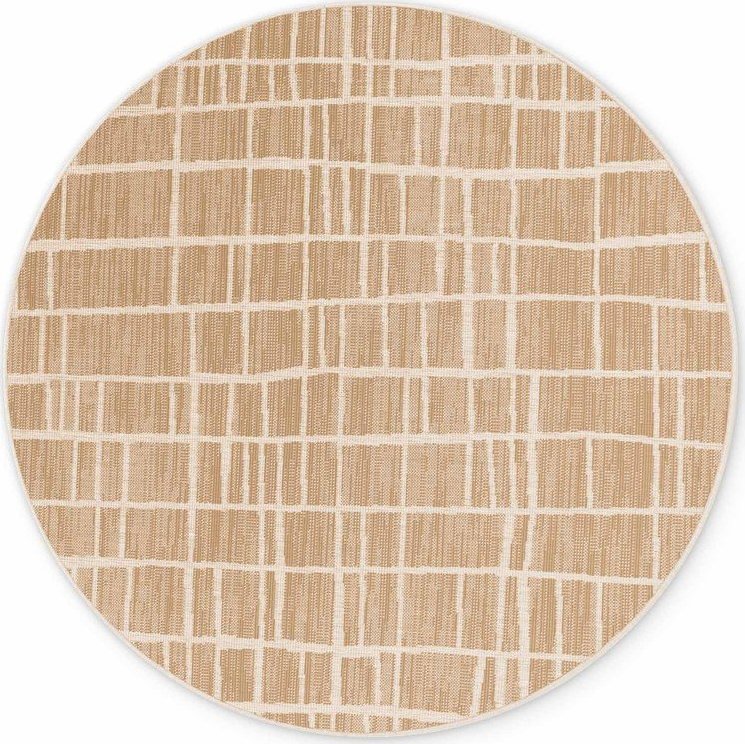 Krémový/v přírodní barvě kulatý vnitřní a venkovní koberec ø 160 cm Haringey Crouch – Ted Baker Ted Baker