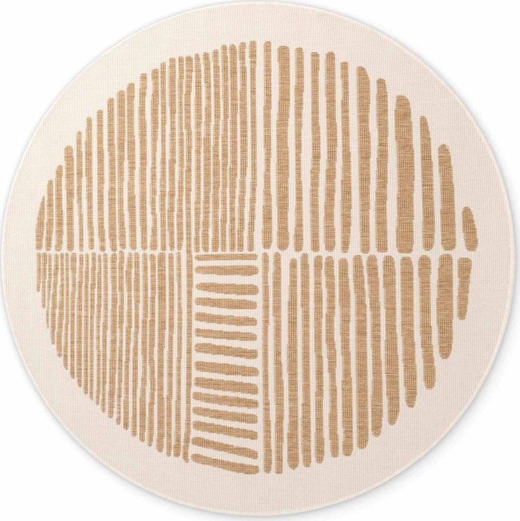 Krémový/v přírodní barvě kulatý vnitřní a venkovní koberec ø 200 cm Haringey Bounds – Ted Baker Ted Baker