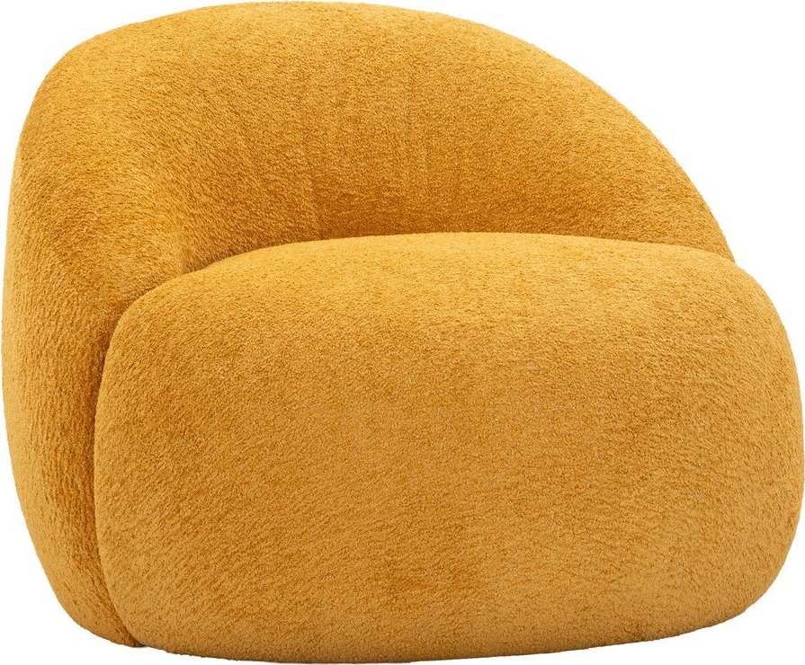 Křeslo z textilie bouclé v hořčicové barvě Ginerva – Mauro Ferretti Mauro Ferretti