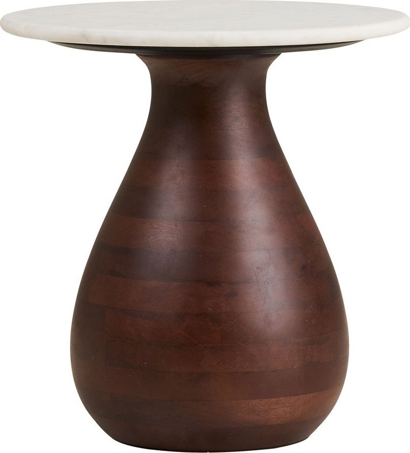 Kulatý odkládací stolek s mramorovou deskou ø 40 cm Heide – House Nordic House Nordic