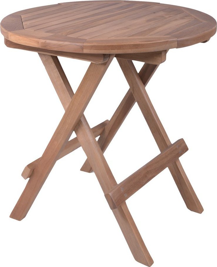 Kulatý zahradní odkládací stolek z teakového dřeva ø 50 cm Luang – Garden Pleasure Garden Pleasure