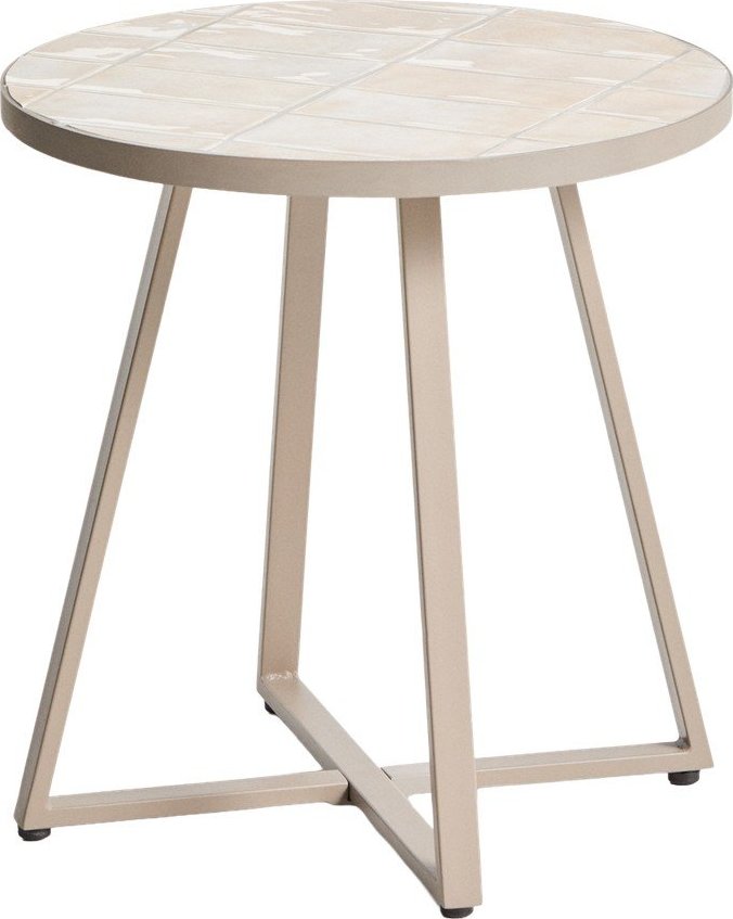 Kulatý zahradní stolek s keramickou deskou ø 45 cm Tella – Kave Home Kave Home