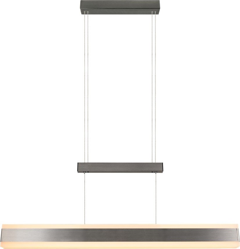 LED závěsné svítidlo v matně stříbrné barvě s kovovým stínidlem Arcola – Trio TRIO