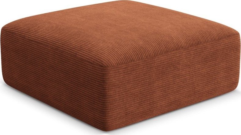 Manšestrová podnožka v terakotové barvě Campi – Cosmopolitan Design Cosmopolitan design