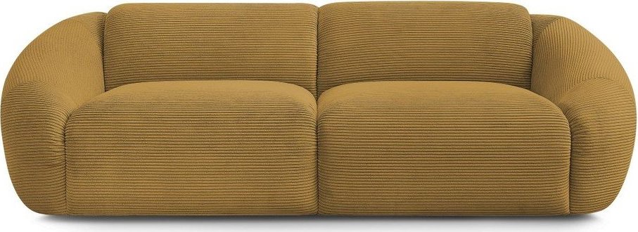 Manšestrová pohovka v hořčicové barvě 250 cm Tina – Bobochic Paris Bobochic Paris