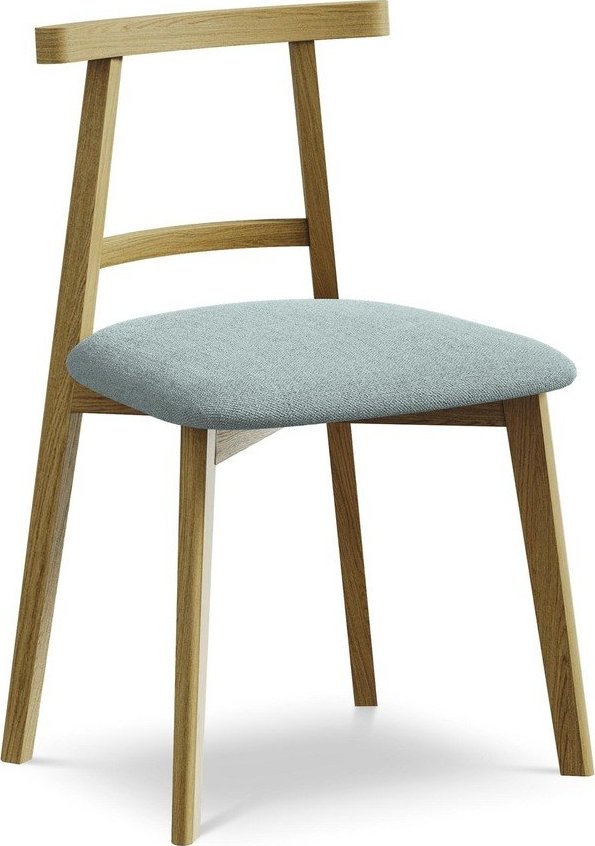 Modrá jídelní židle z masivního dřeva Ohelo – Makamii Makamii