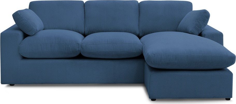 Modrá manšestrová rohová pohovka Belair – Bobochic Paris Bobochic Paris