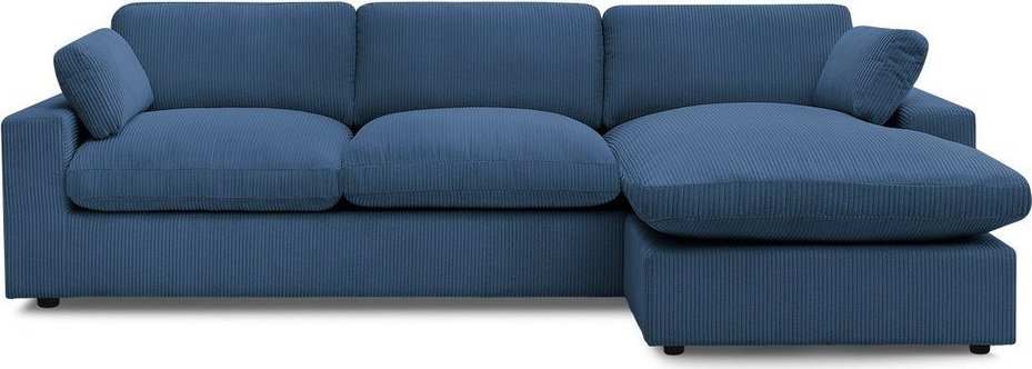 Modrá manšestrová rohová pohovka Belair – Bobochic Paris Bobochic Paris