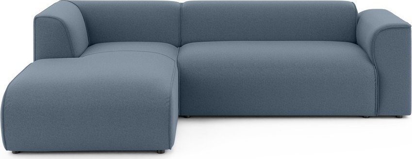 Modrá rohová pohovka (levý roh/s lenoškou) Merid – Ropez Ropez