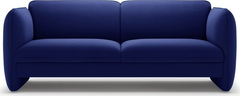 Modrá sametová pohovka 204 cm Georgia – Micadoni Micadoni