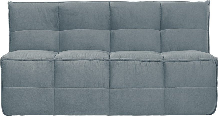 Modrá sametová polstrovaná lavice Cluster – vtwonen vtwonen