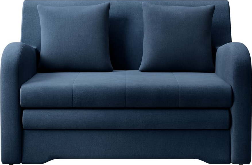 Modrá sametová rozkládací pohovka 130 cm Ario - II. jakost – ELTAP ELTAP