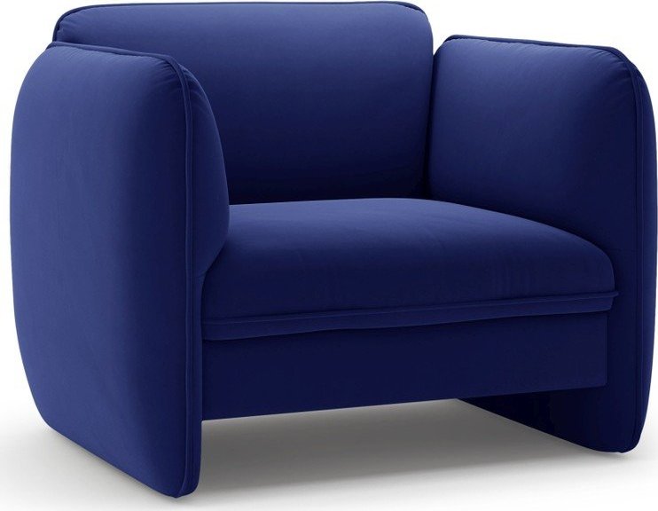 Modré sametové křeslo Georgia – Micadoni Micadoni