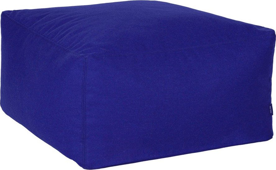 Modrý vlněný taburet Keno – noo.ma NOO.MA