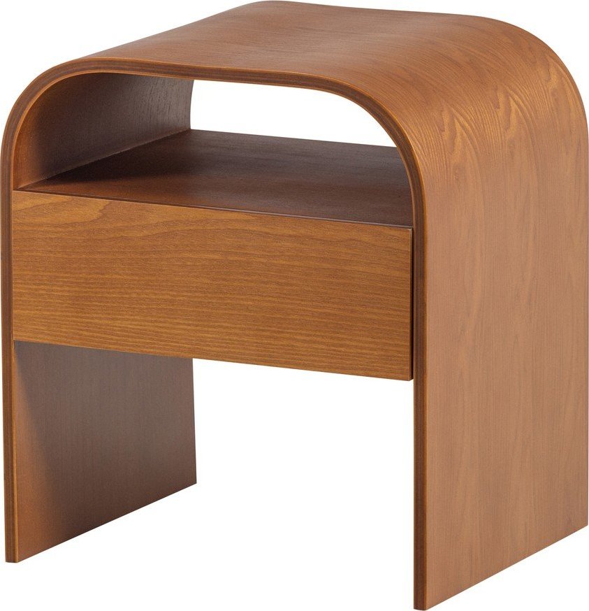 Noční stolek s poličkami v přírodní barvě Momo – WOOOD WOOOD