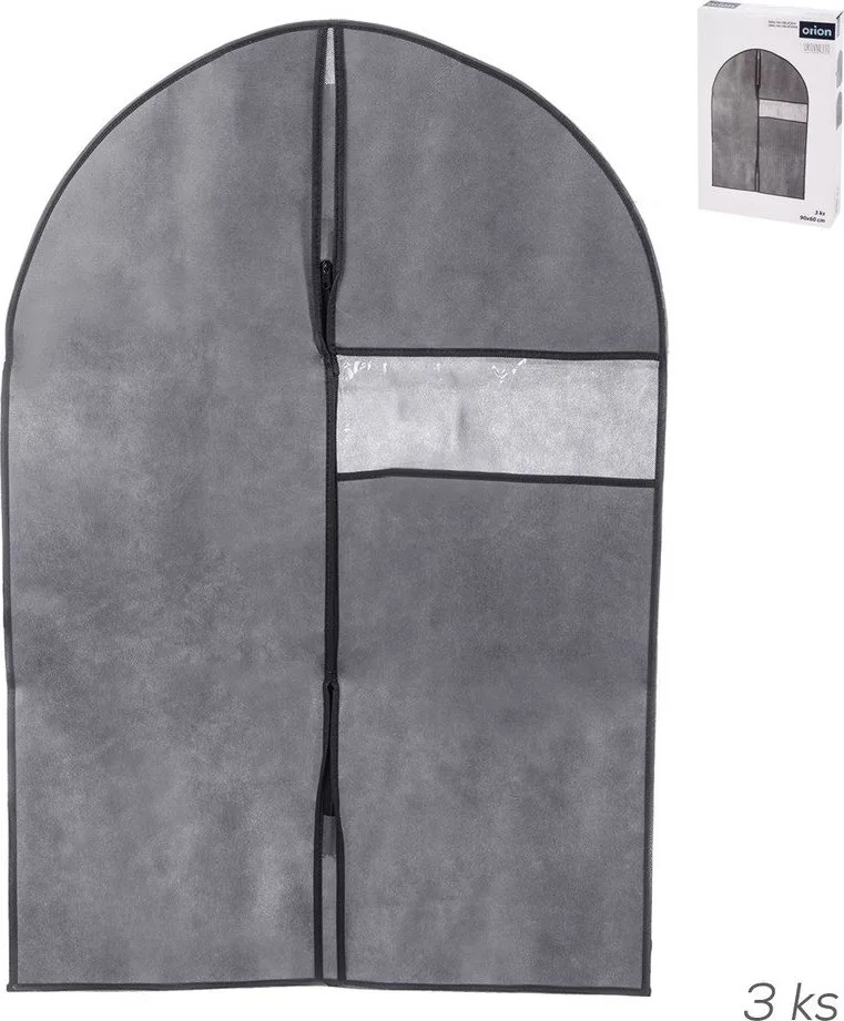 Obaly na obleky v sadě 3 ks 90 cm Urovnejto – Orion