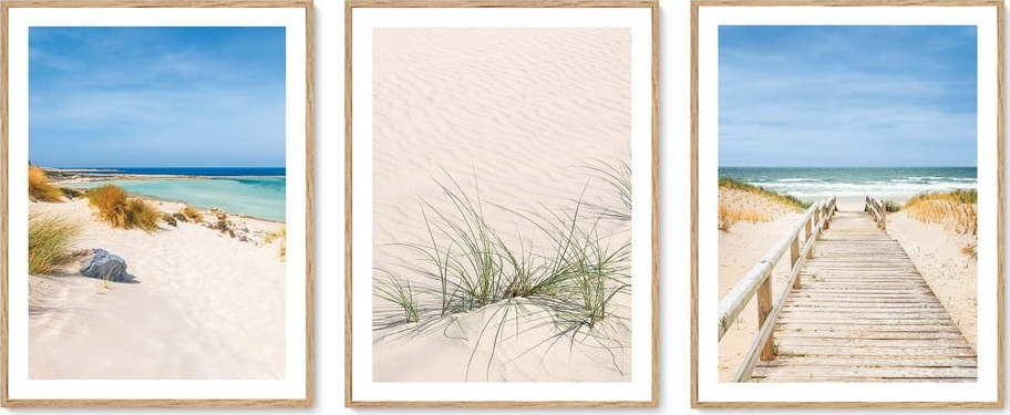 Obrazy v sadě 3 ks 30x40 cm To the Beach – knor knor