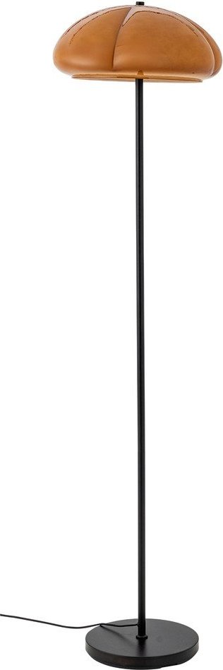 Okrově žlutá stojací lampa se skleněným stínidlem (výška 157 cm) Kinoko – Bloomingville Bloomingville