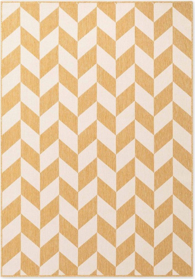 Okrově žlutý/krémový vnitřní a venkovní koberec 160x230 cm Haringey Terrick – Ted Baker Ted Baker