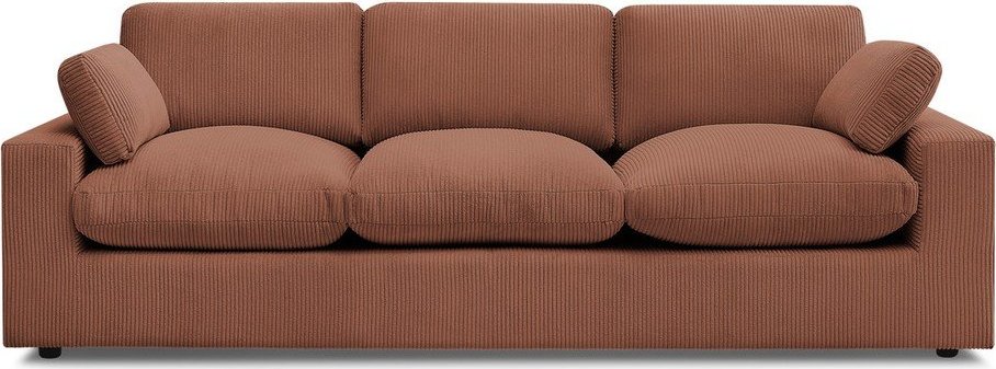 Oranžová manšestrová pohovka 250 cm Belair – Bobochic Paris Bobochic Paris