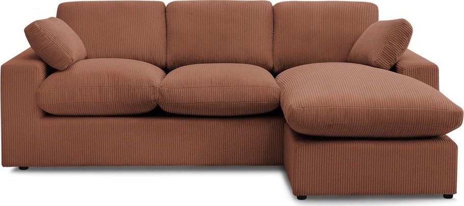 Oranžová manšestrová rohová pohovka Belair – Bobochic Paris Bobochic Paris